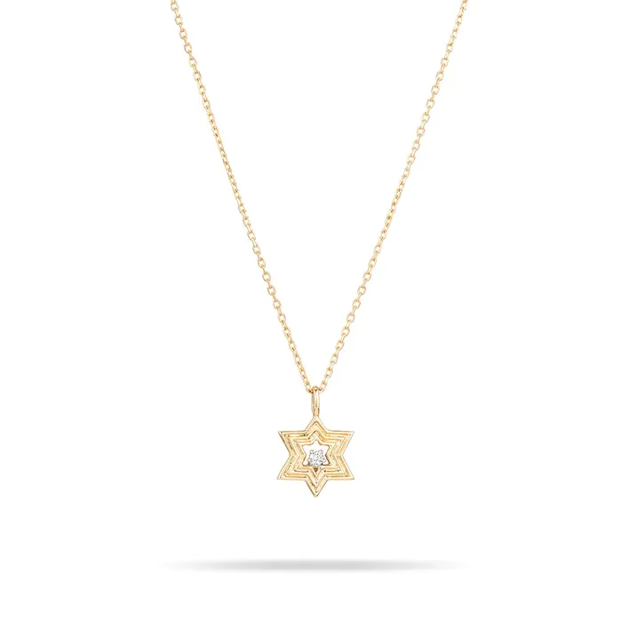 Adina Reyter Necklaces Groovy Diamond Star of David Necklace