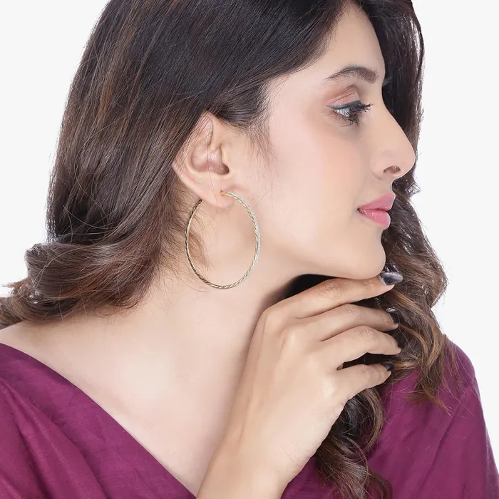 Bracelets Yellow Chimes Yellow Chimes Earrings for Women Hoop Earrings for Women 2 Pair Combo of Hoop Earrings for Women Birthday Gift for Girls and Women Anniversary Gift for Wife