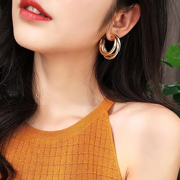 Bracelets Yellow Chimes Yellow Chimes Earrings for Women Hoop Earrings for Women 2 Pair Combo of Hoop Earrings for Women Birthday Gift for Girls and Women Anniversary Gift for Wife