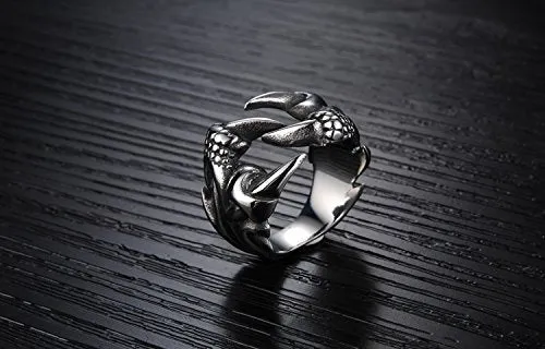 Eagle Paw Tough Stainless Steel Bikers Ring for Boys and Men by YELLOW CHIMES Yellow Chimes Necklaces Eagle Paw Tough Stainless Steel Bikers Ring for Boys and Men by YELLOW CHIMES Yellow Chimes Necklaces