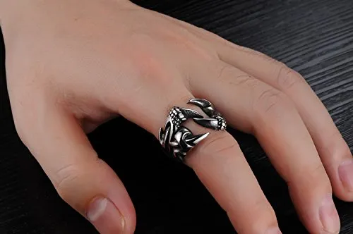 Eagle Paw Tough Stainless Steel Bikers Ring for Boys and Men by YELLOW CHIMES Yellow Chimes Necklaces