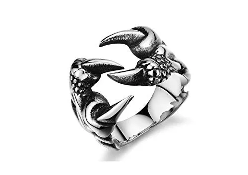 Eagle Paw Tough Stainless Steel Bikers Ring for Boys and Men by YELLOW CHIMES Yellow Chimes Necklaces