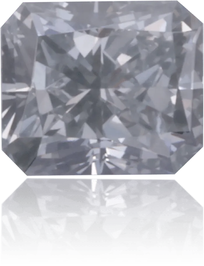 Natural Blue Diamond Rectangle 023 ct Polished Langerman Diamonds Earrings