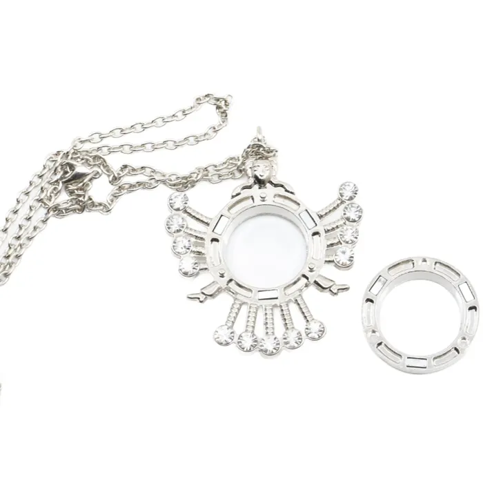 Necklaces Glass Locket Pendant Magnetic Goddess Durga JE0131 Necklaces Glass Locket Pendant Magnetic Goddess Durga JE0131