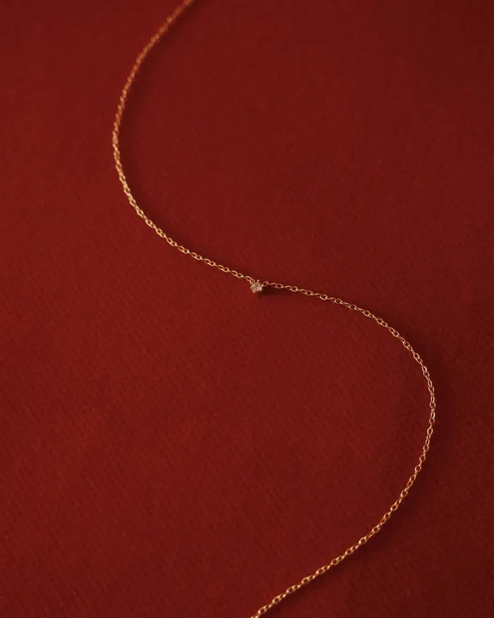 Necklaces MYJN Bel Tiny Diamond Pendant Necklace