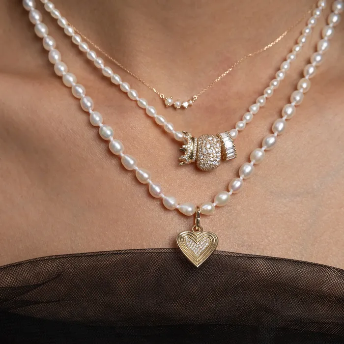 Pav Crown Big Bead Adina Reyter Rings