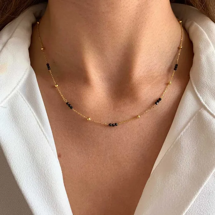 Victoire Collection Earrings Onyx Halskette Bella Victoire Collection