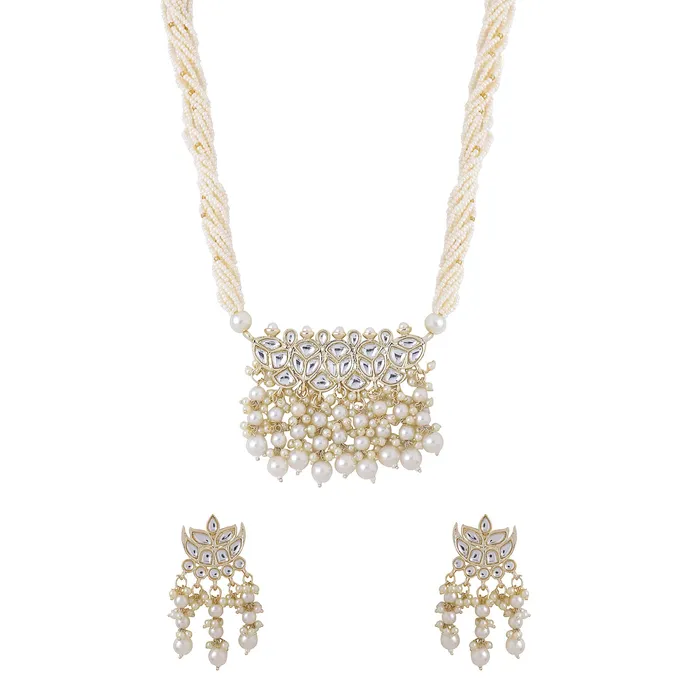 Yellow Chimes Jewellery Set for Women and Girls Kundan Necklace Set Gold Plated Kundan Studded Beads Beaded Necklace Set Birthday Gift for girls and women Anniversary Gift for Wife Yellow Chimes Necklaces Yellow Chimes Jewellery Set for Women and Girls Kundan Necklace Set Gold Plated Kundan Studded Beads Beaded Necklace Set Birthday Gift for girls and women Anniversary Gift for Wife Yellow Chimes Necklaces