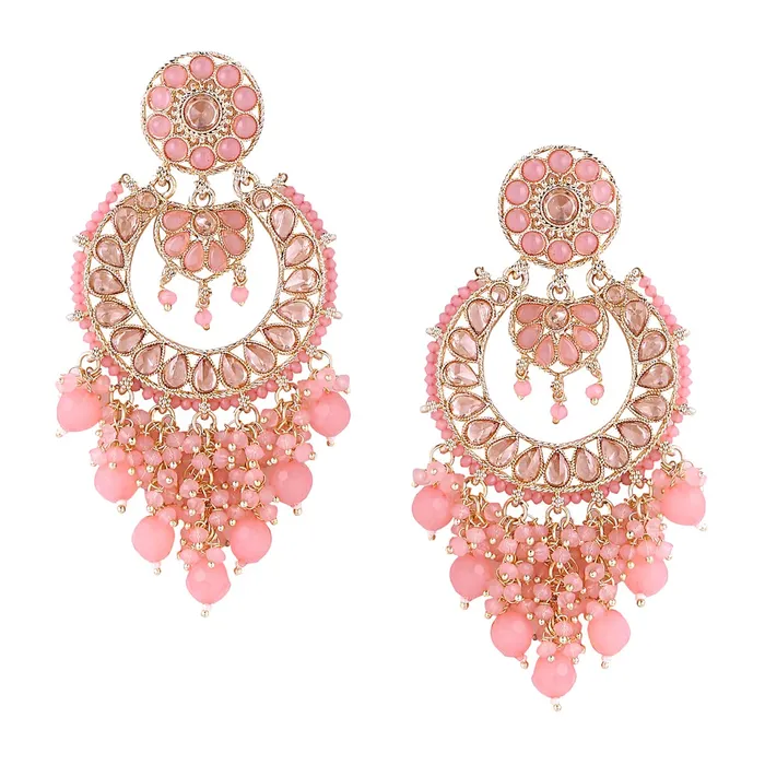 Yellow Chimes Necklaces Yellow Chimes Earrings for Women and Girls Traditional Pink Beads Chandbali Gold Plated Beads Chand Baliyan Earrings Birthday Gift for girls and women Anniversary Gift for Wife Yellow Chimes Necklaces Yellow Chimes Earrings for Women and Girls Traditional Pink Beads Chandbali Gold Plated Beads Chand Baliyan Earrings Birthday Gift for girls and women Anniversary Gift for Wife