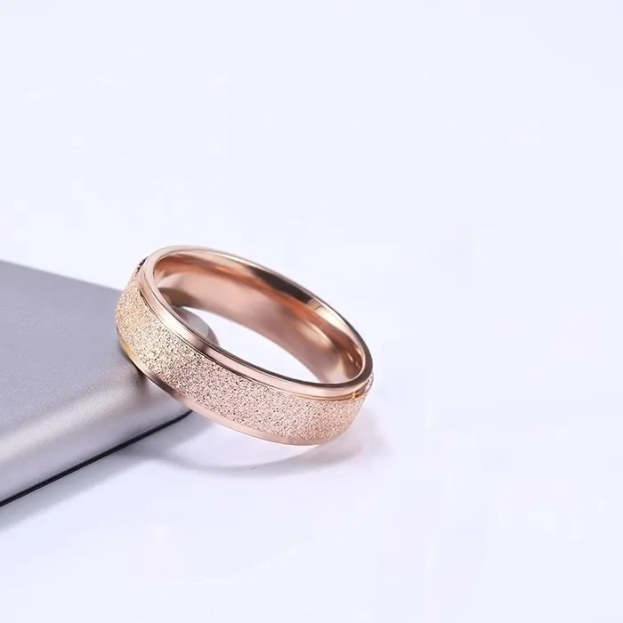 Yellow Chimes Rings for Men Trendy Western Style Stainless Steel RoseGold Plated Stardust Band Ring for Men and Boys Yellow Chimes Rings