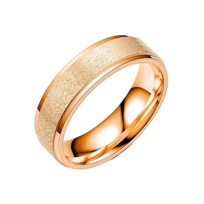 Yellow Chimes Rings for Men Trendy Western Style Stainless Steel RoseGold Plated Stardust Band Ring for Men and Boys Yellow Chimes Rings