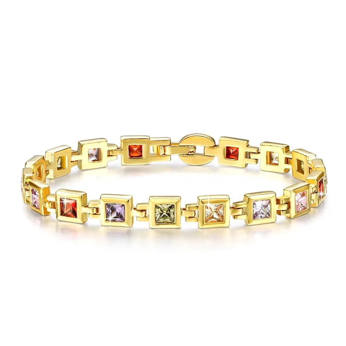 YELLOW CHIMES Swarovski Crystal 16K Gold Plated Designer Bracelet for Women Yellow Chimes Bracelets YELLOW CHIMES Swarovski Crystal 16K Gold Plated Designer Bracelet for Women Yellow Chimes Bracelets