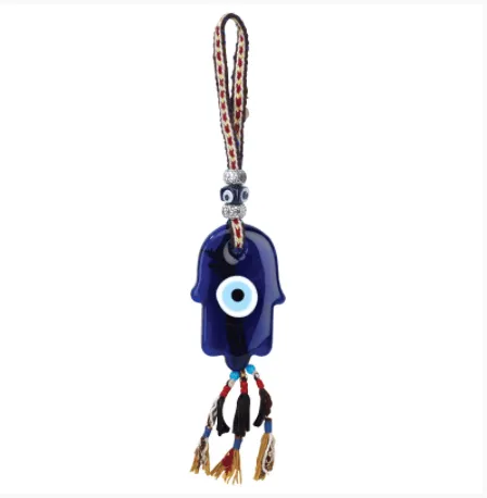 Benjamin International Necklaces Hamsa Evil Eye Glass Large