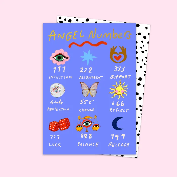 Eleanor Bowmer Necklaces Angel Numbers Card