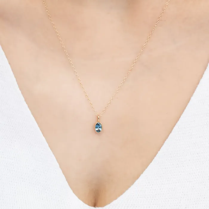 Envero Jewelry Charm Necklaces Green Madagascar Sapphire Bezel Set Charm Envero Jewelry Charm Necklaces Green Madagascar Sapphire Bezel Set Charm