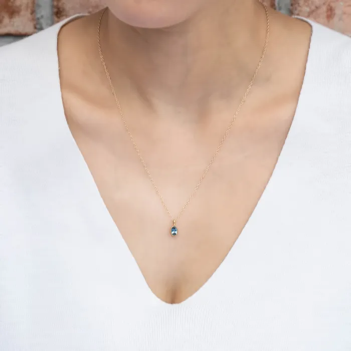 Envero Jewelry Charm Necklaces Green Madagascar Sapphire Bezel Set Charm Envero Jewelry Charm Necklaces Green Madagascar Sapphire Bezel Set Charm