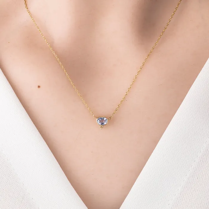 Envero Jewelry Iris Sapphire Necklace Necklaces Envero Jewelry Iris Sapphire Necklace Necklaces