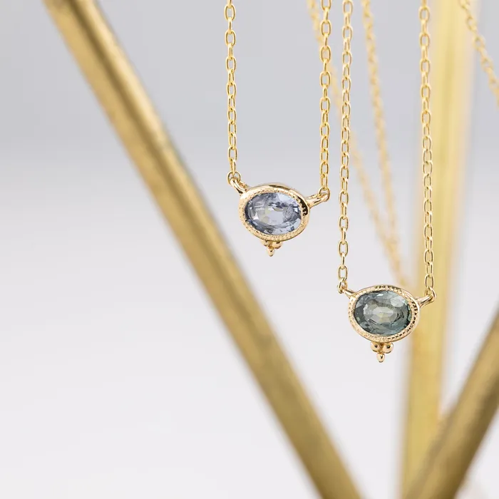 Envero Jewelry Iris Sapphire Necklace Necklaces Envero Jewelry Iris Sapphire Necklace Necklaces