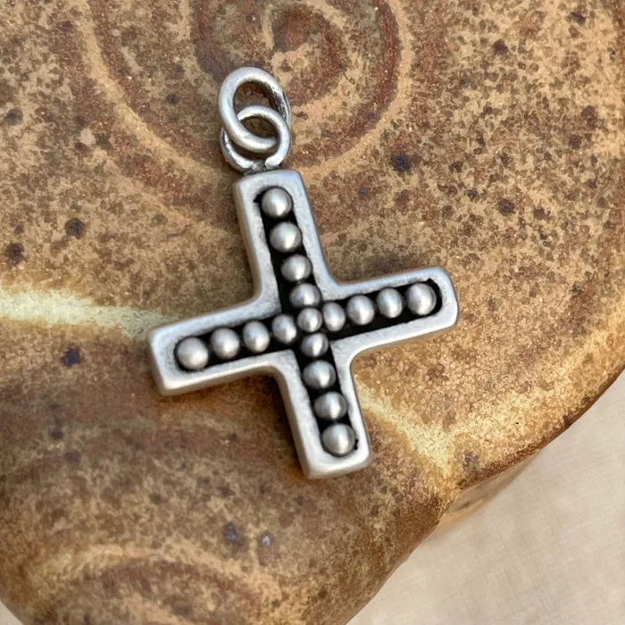 HeidiJHale Designs Charm Necklaces Equal Armed Cross Charm