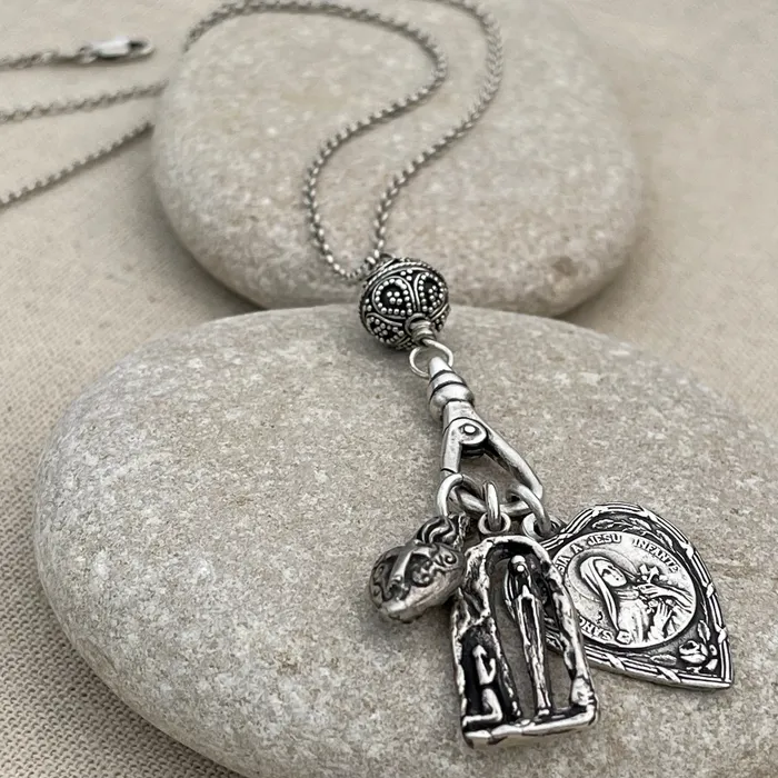 HeidiJHale Designs Charm Necklaces Equal Armed Cross Charm