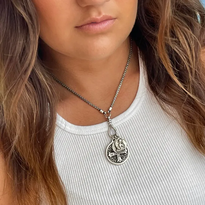 HeidiJHale Designs Charm Necklaces Equal Armed Cross Charm