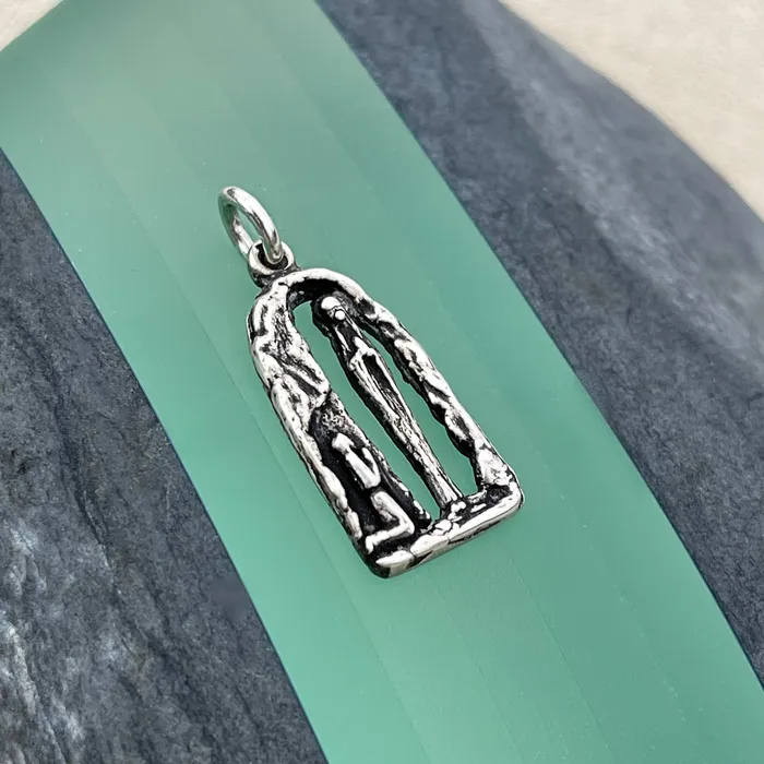 HeidiJHale Designs Charm Necklaces Holy Mother Mary with St Bernadette Charm