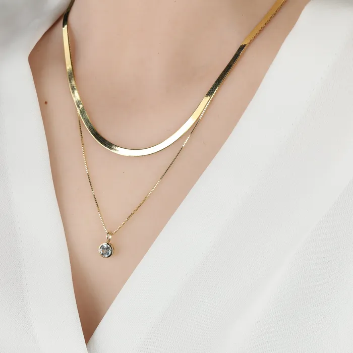 Herringbone Chain Envero Necklaces