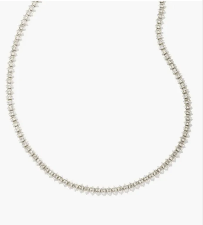 Kendra ScottLarsan Tennis Necklace Rhodium 9608853046 KENDRA SCOTT Necklaces
