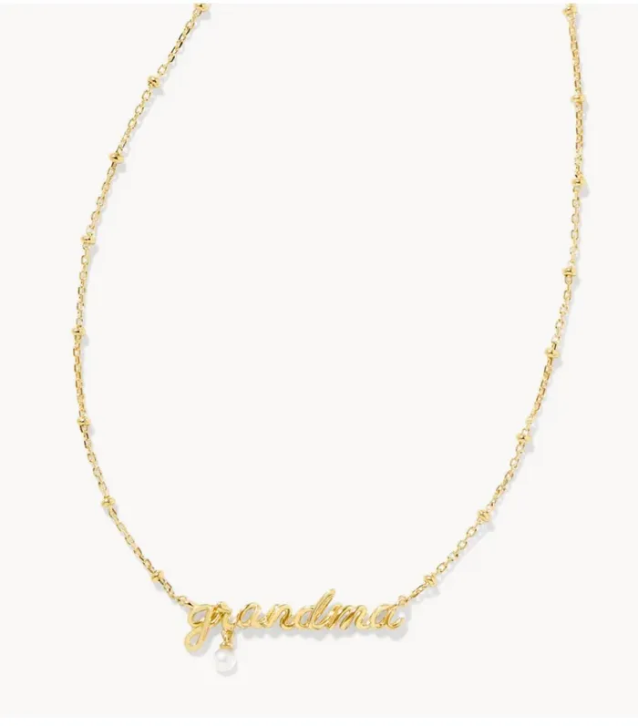 Kendra Scott Necklaces Kendra ScottGrandma Script Pendant Necklace in Gold Metal 9608864879 Kendra Scott Necklaces Kendra ScottGrandma Script Pendant Necklace in Gold Metal 9608864879