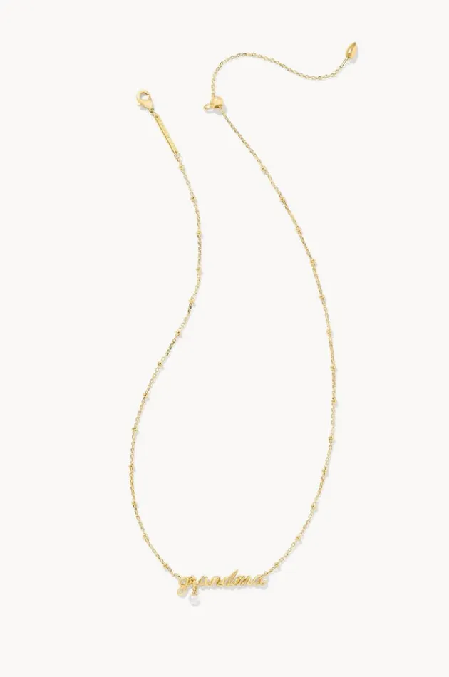 Kendra Scott Necklaces Kendra ScottGrandma Script Pendant Necklace in Gold Metal 9608864879