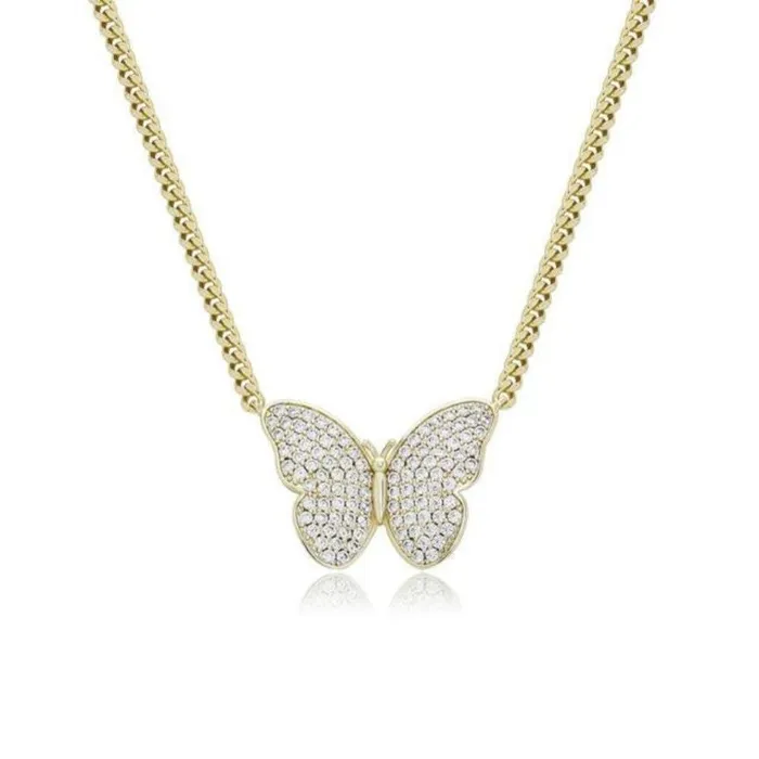 Kute Butterfly Pendant BBYKUTE Necklaces