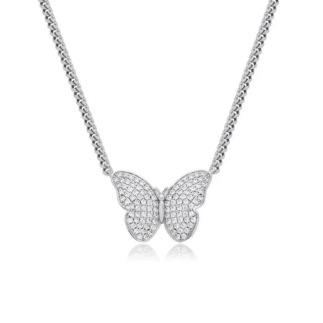Kute Butterfly Pendant BBYKUTE Necklaces