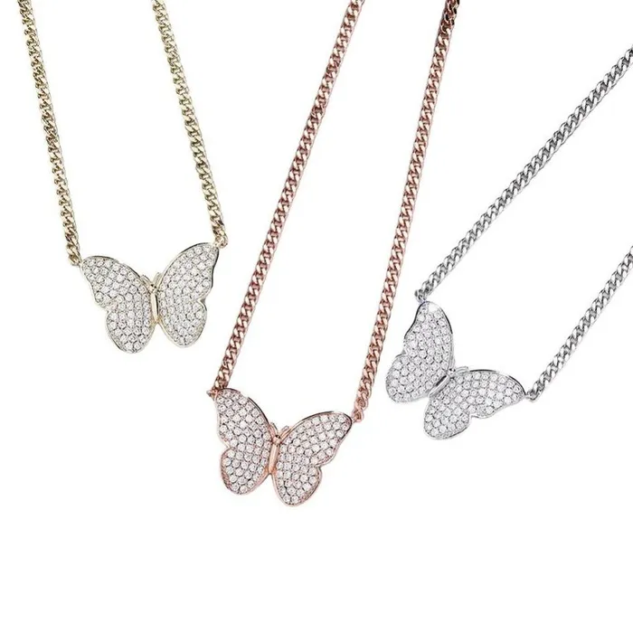 Kute Butterfly Pendant BBYKUTE Necklaces