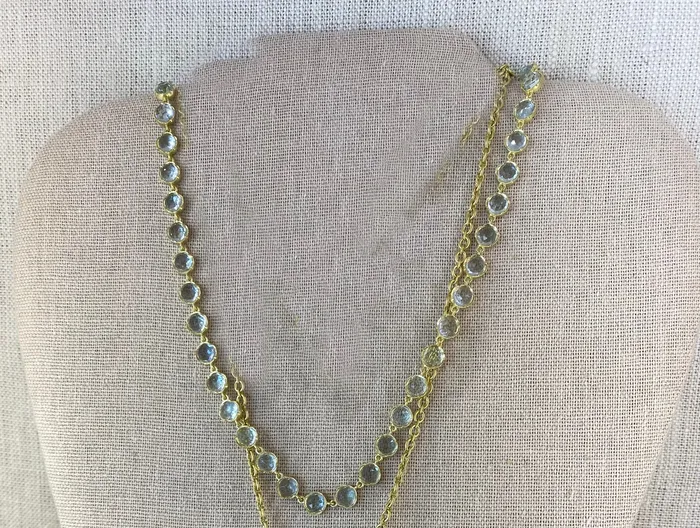 Necklaces Fine Aquamarine YG Necklace Irene Neuwirth
