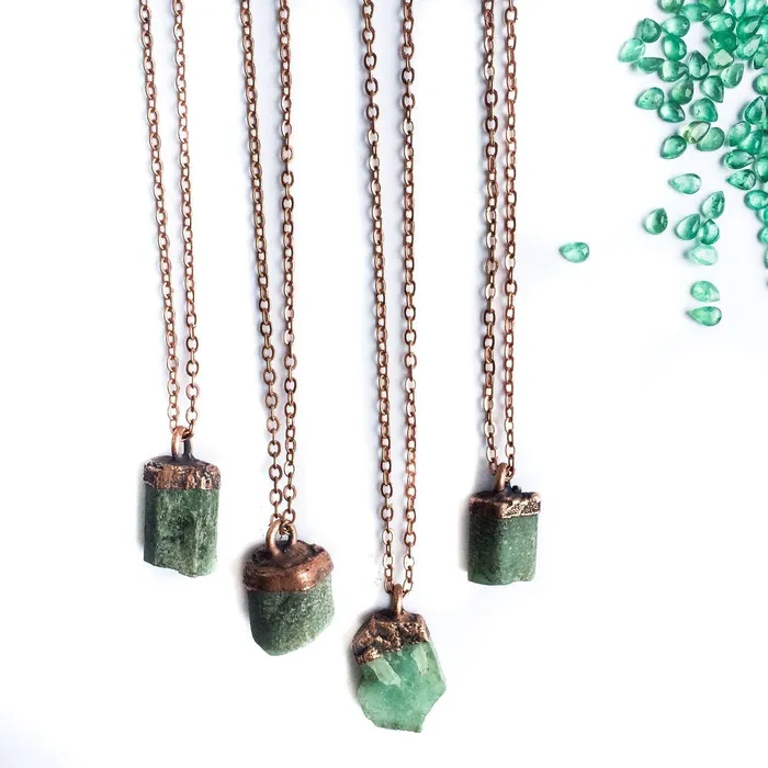 Necklaces HAWKHOUSE Emerald Crystal Necklace