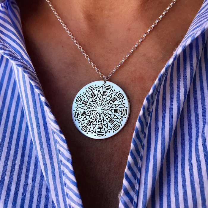 Necklaces HeidiJHale 2 Name Namedala Mandala Name Necklace