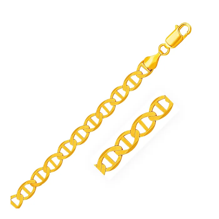 Necklaces MayaMila 63mm 14k Yellow Gold Mariner Link Chain