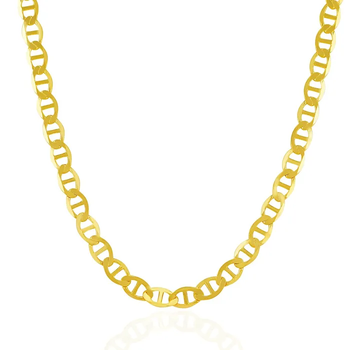 Necklaces MayaMila 63mm 14k Yellow Gold Mariner Link Chain