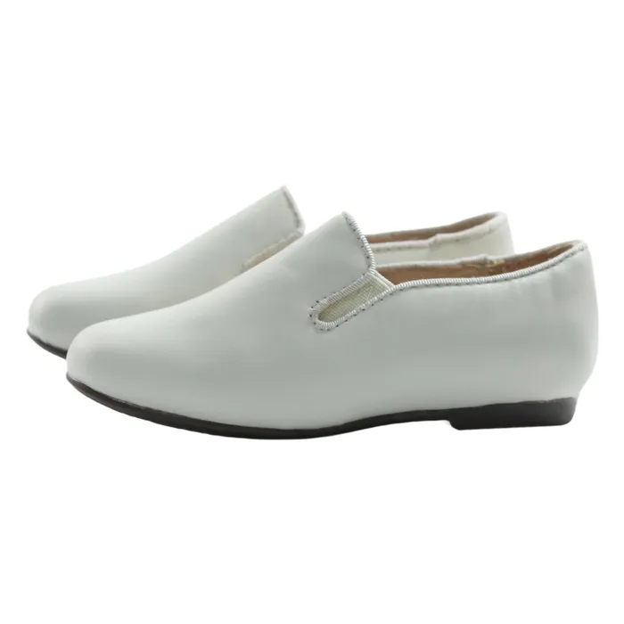 Perroquet Shoes Leather Smoking Shoes Light Beige Perroquet Shoes Necklaces