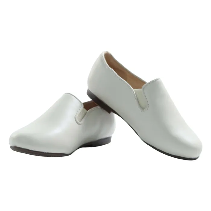 Perroquet Shoes Leather Smoking Shoes Light Beige Perroquet Shoes Necklaces