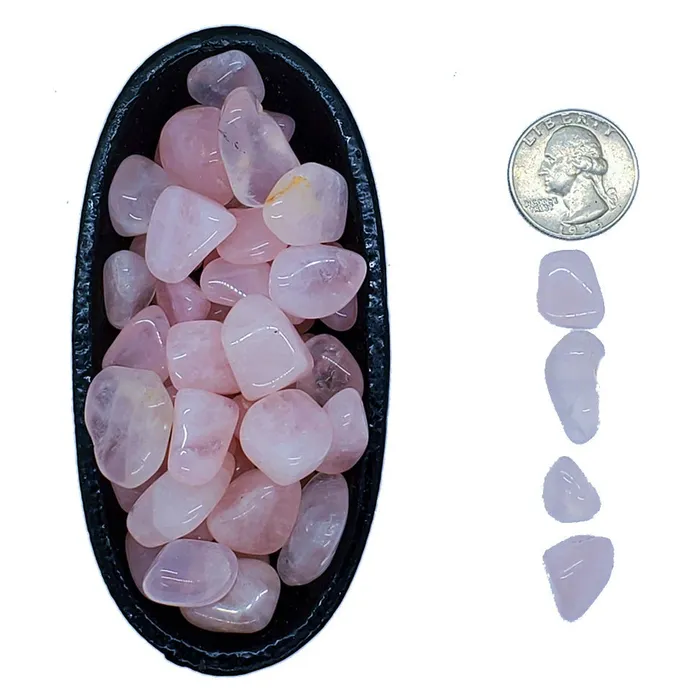 Rose Quartz Tumbled Stone of Love Raiders of the Lost Art Necklaces