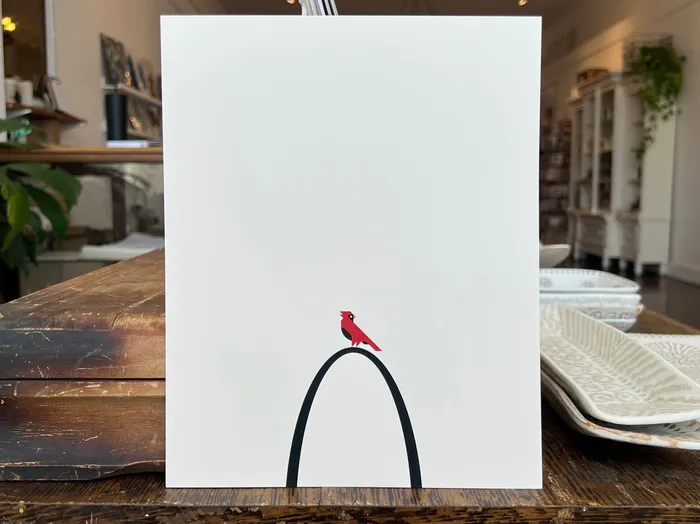 The Otterway Consignment Necklaces Arch and Cardinal Print