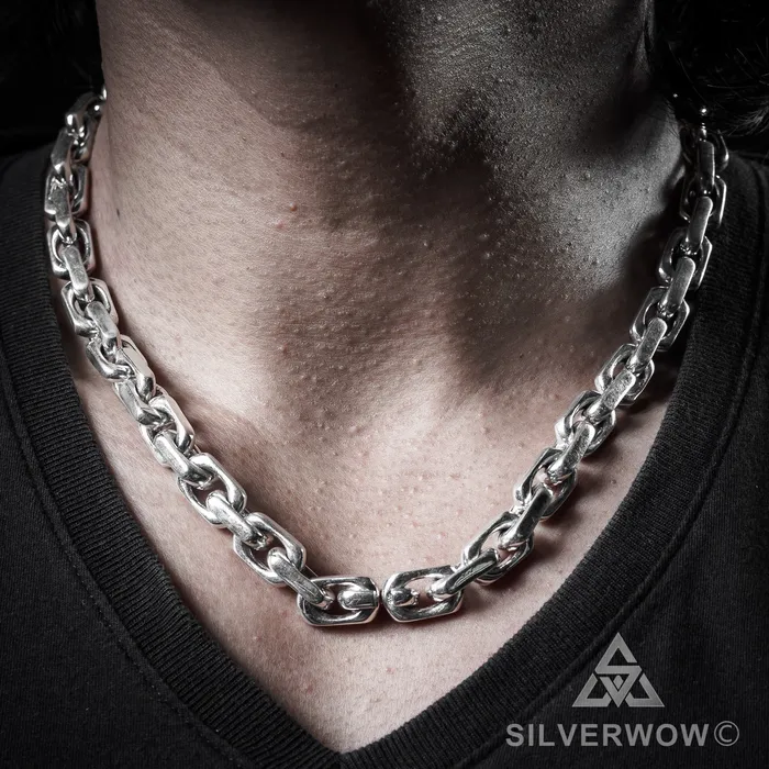 10mm Chain Link Necklace silverwow Necklaces
