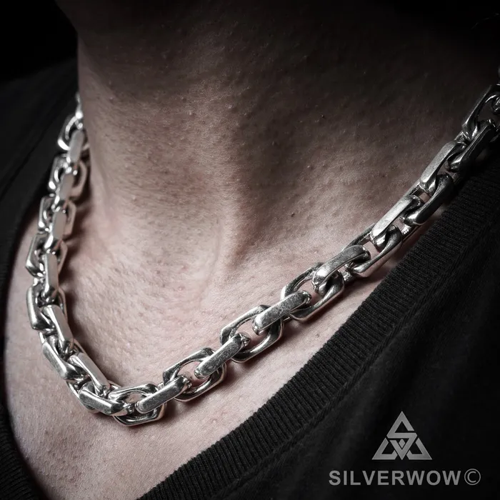 10mm Chain Link Necklace silverwow Necklaces