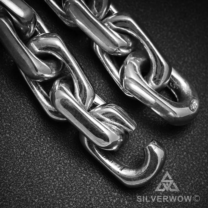 10mm Chain Link Necklace silverwow Necklaces