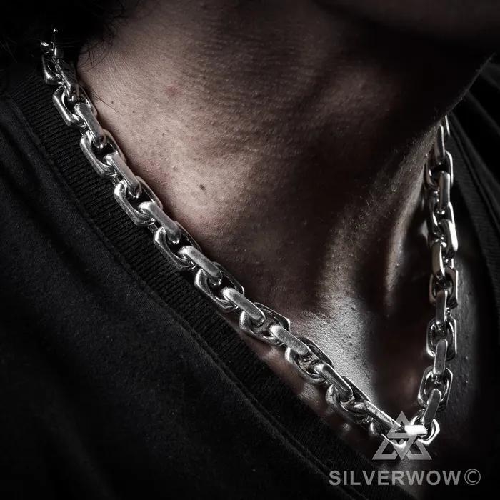 10mm Chain Link Necklace silverwow Necklaces