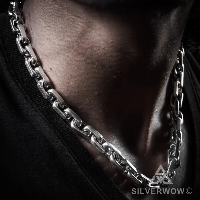 10mm Chain Link Necklace silverwow Necklaces