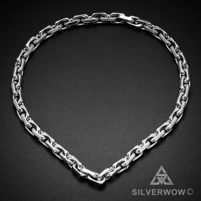 10mm Chain Link Necklace silverwow Necklaces