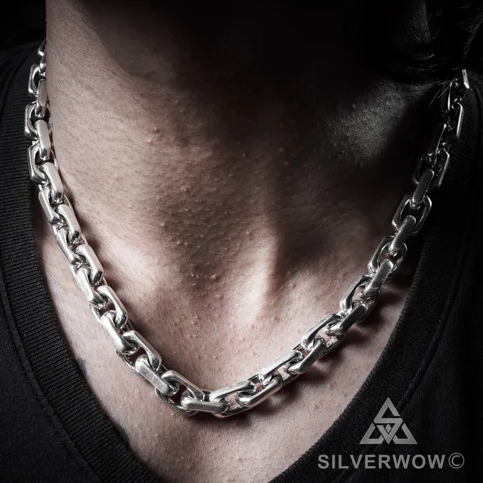 10mm Chain Link Necklace silverwow Necklaces