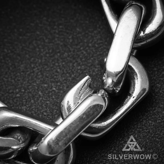10mm Chain Link Necklace silverwow Necklaces